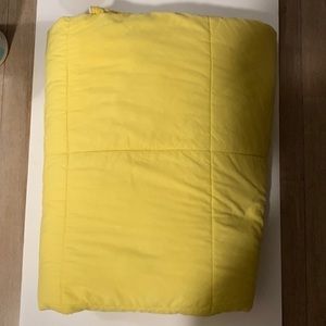 Quilted blanket Contemporary Home by Target  yellow cotton 56” by 80”